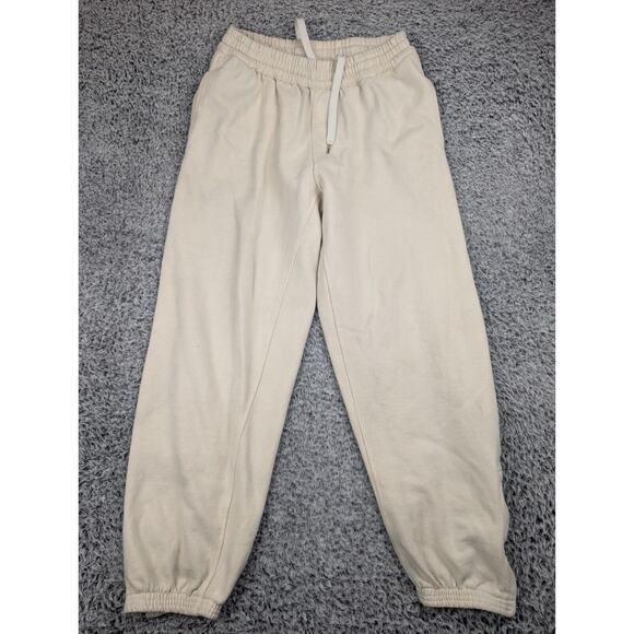 Starbury Pants Men Small Beige Fleece Jogger Sweatpants Y2k Drawstring Chore - Picture 3 of 10